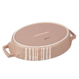 MILLIMI Форма для запекания и сервировки овал с ручками 31*20,5*5см, 1,1л керам, бежева арт. 826-386