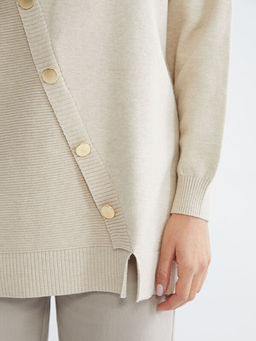 Yar?m Bal?k?? Yaka Kad?n Triko Kazak