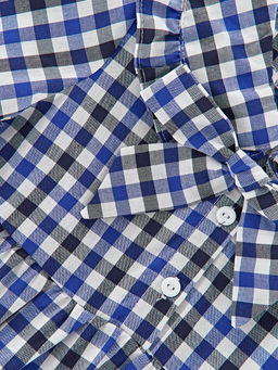 Платье в клетку UD 6140 син-черн клетка - Mini maxi фото 3