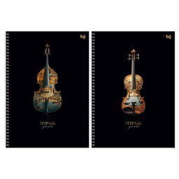 Тетрадь для нот BG 24л., А4, вертикальная, на спирали "Мелодии на воде" (ТН4гр24 57832) со справочной информацией