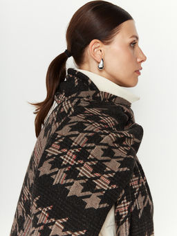 в составе ШЕРСТЬ и КАШЕМИР Большой, мягкий, теплый двусторонний палантин. - Tantino фото 3