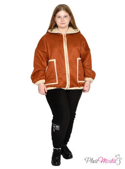 Дубленка-куртка Модель №1791 размеры 44-84 - Plusmoda фото 11