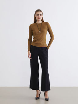 Bisiklet Yaka Modal Kar???ml? Kad?n Body