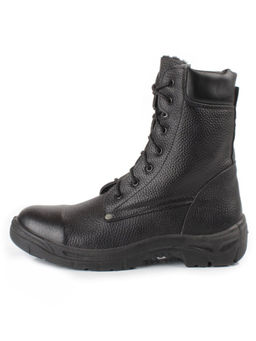 05-9011 BLACK Ботинки зимние мужские (натуральная кожа, искусственный мех)