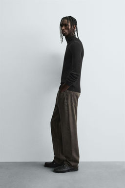 RIBBED HIGH NECK JUMPER - Zara фото 10