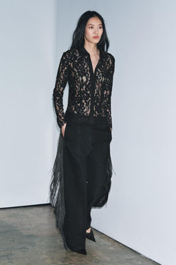 ZW COLLECTION LACE SHIRT