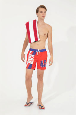 U. S. Polo Assn Мужские красные шорты для плавания - U.s. polo assn фото 6