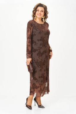 Платье Aira Style 24430 коричневый