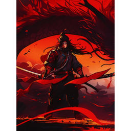 Коврик для компьютерной мыши «Самурай», 30×80 см