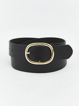 Deri G?r?n?ml? Kad?n Kemer