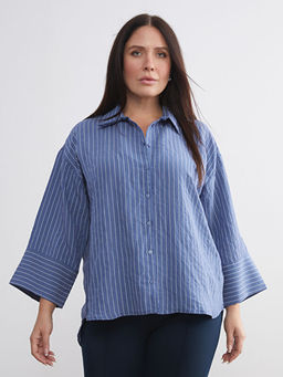 ?izgili Oversize Kad?n G?mlek