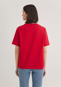 Mavi Logo Bask?l? K?rm?z? Tisort  фото 5