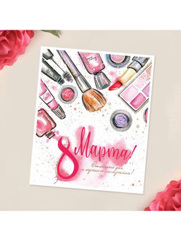 Цена за 10 шт. Мини‒открытка «С 8 марта», 8×10 см