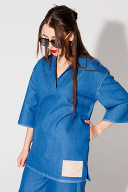 Джемпер NIKVA н478-3 синий