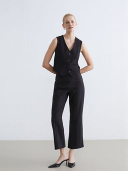 Beli Fermuarl? Diki? Detayl? Kad?n Pantolon