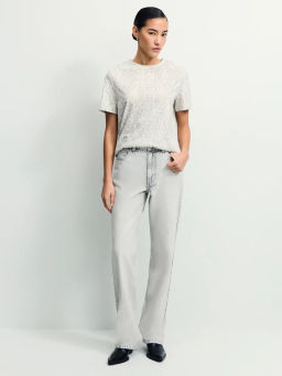 Футболка из хлопка с принтом / Zarina  фото 2