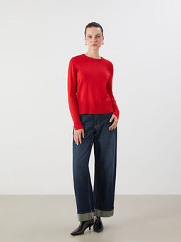 Bisiklet Yaka Kad?n Triko Kazak