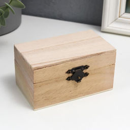 Цена за 12 шт. Шкатулка для росписи дерево «Прямоугольная», для творчества, декора, 5.5×10×6 см