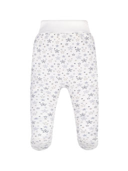 Ползунки короткие молочные серые звезды