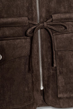 FAUX SUEDE WAISTCOAT WITH POCKETS - Zara фото 7