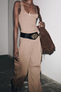 WIDE-LEG TROUSERS - Zara фото 12