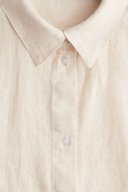 Camisa boxy de lino - H&m фото 3