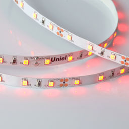 ULS-M11-2835-60LED/m-8mm-IP20-DC12V-4,8W/m-5M-RED PROFI Гибкая светодиодная лента на самоклеящейся основе. Катушка 5м. в герметичной упаковке. Красный свет. ТМ Uniel.
