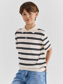 Поло для мальчиков в полоску