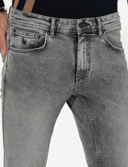 Синие джинсовые брюки зауженного кроя Real - Cacharel фото 5