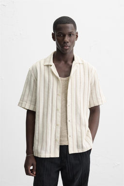 STRIPED TEXTURED SHIRT - Zara фото 10