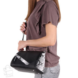 Сумка женская кожаная 0753 black Polina&Eiterou/30 в Новосибирске