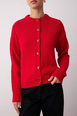 K?rm?z? Yumusak Dokulu Basic Triko H?rka TWOAW26HI00097 - Trendyolmilla фото 3