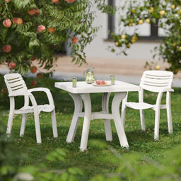 Стол квадратный "Атлант" 800мм (белый) М8821