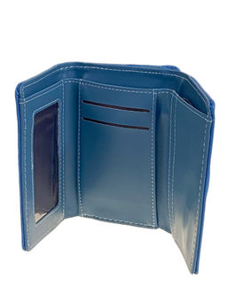 Женский кошелёк из искусственной кожи, цвет синий - Greta фото 2