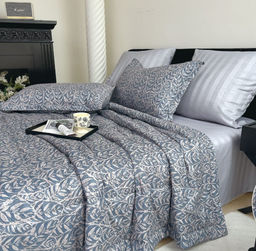 Одеяло Boris с простыней и наволочками Двухсторонний Страйп-сатин ODBORDSS016 Евро