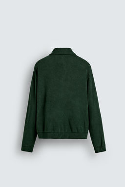 TOWELLING ZIP-UP SWEATSHIRT - Zara фото 7