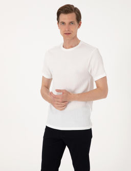 Ekru Slim Fit Ti__rt