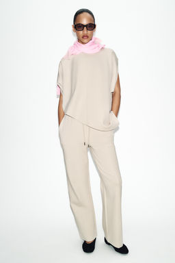 INTERLOCK STRAIGHT-LEG TROUSERS - Zara фото 9