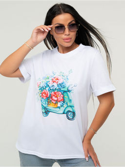 Футболка Скутер белый - София фото 5