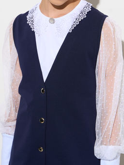 Сарафан темно-синий 232222401 - Nota bene фото 18