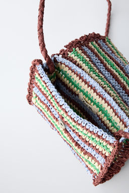 RAFFIA-EFFECT CROSSBODY BAG - Zara фото 4