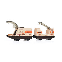 Поезд "Exspress train" бежевый, в коробке