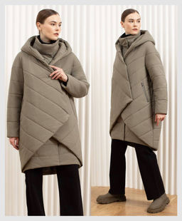 Пальто женское арт. 283W, оливка