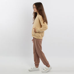 RODOS Спортивный костюм для девочки М-263 Какао/Светло-бежевый