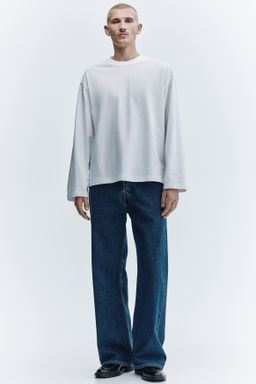 Camiseta de punto de manga larga Oversized Fit - H&m фото 6