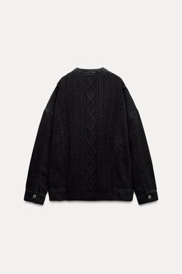 KNIT AND DENIM JACKET - Zara фото 7