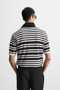 STRIPED KNIT LIMITED EDITION POLO SHIRT - Zara фото 3