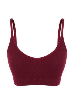 TRENDYOLMILLA Ekru Seamless/Dikissiz Ip Ask?l? Balensiz Kaps?z Bralette Orme Sutyen THMAW22SU0030 фото 37