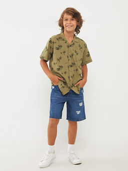 Y?rt?k Detayl? Erkek ?ocuk Jean ?ort