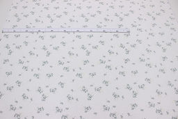 Муслин двухслойный с эф.жатости Веточки ромашки на белом, ВИД2, ш.1.4м, хлопок-100%, 120гр/м.кв - Купава фото 2
